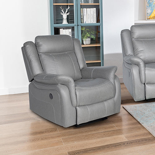 Corbin Recliner 1R Grey Fabric Power Seat