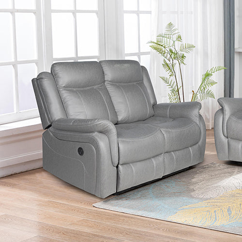 Corbin Recliner 2R Grey Fabric Power Seat