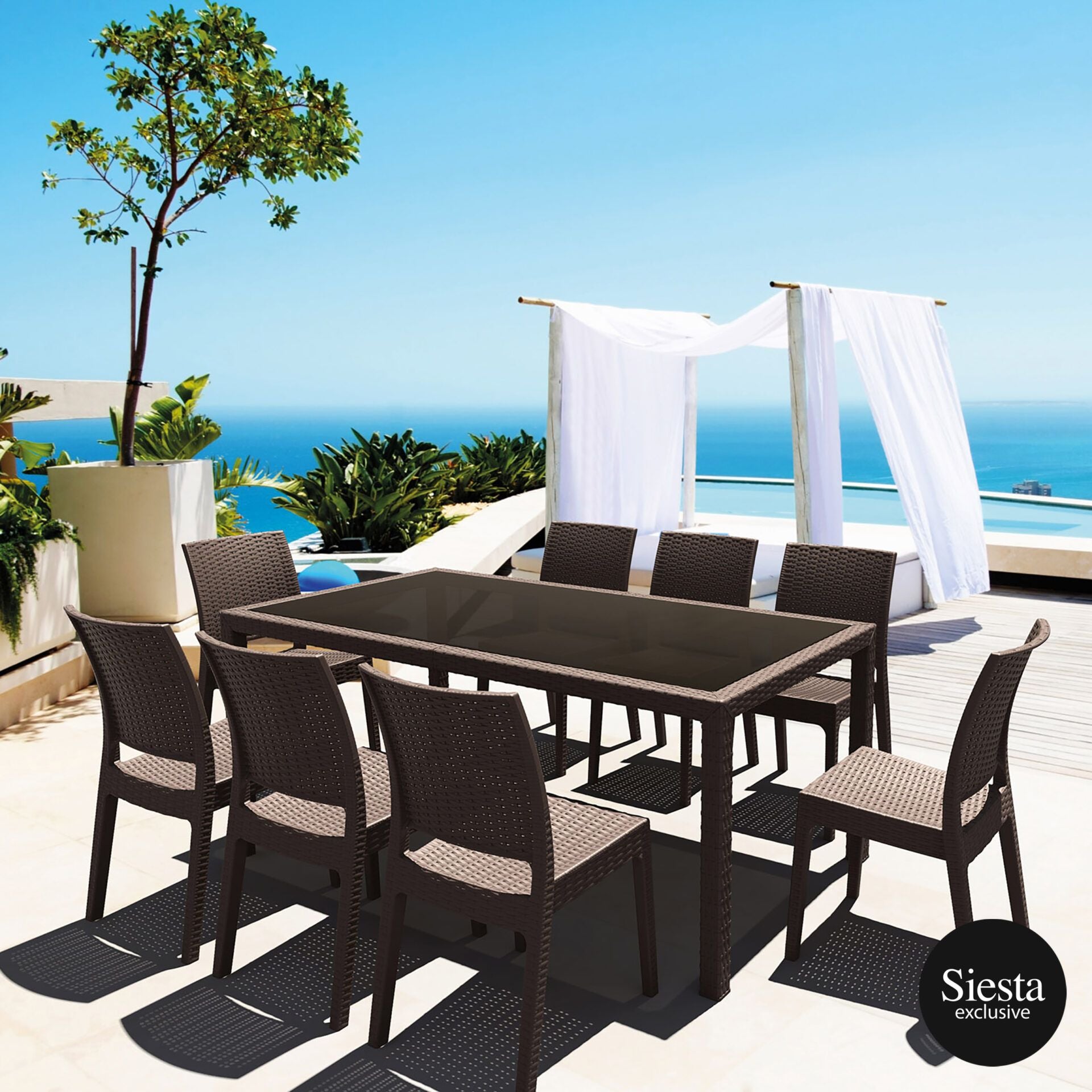 Siesta Tahiti Table/Florida Chair 6 Seat Package