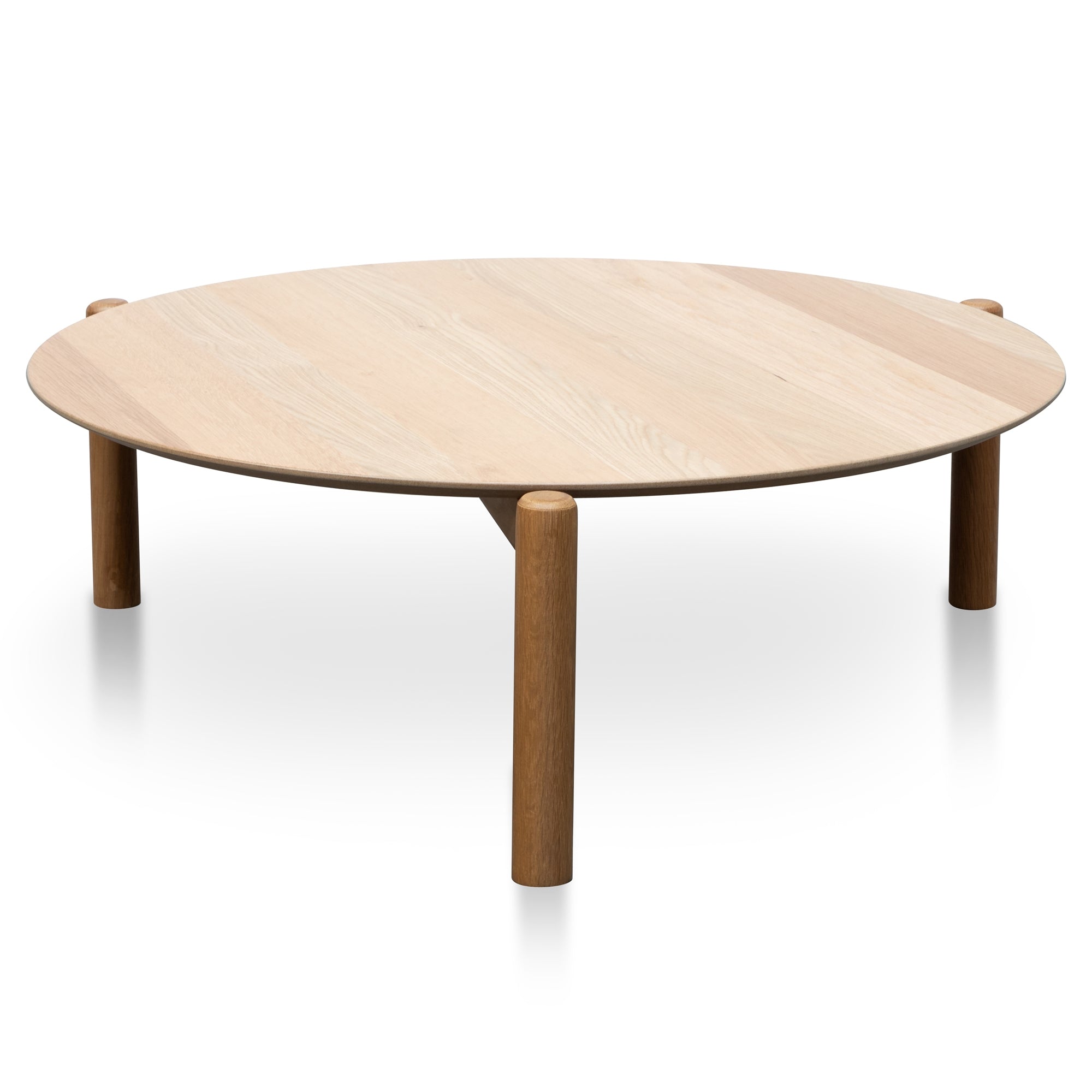 Nest Of Holloway Wooden Round Coffee Table - Natural