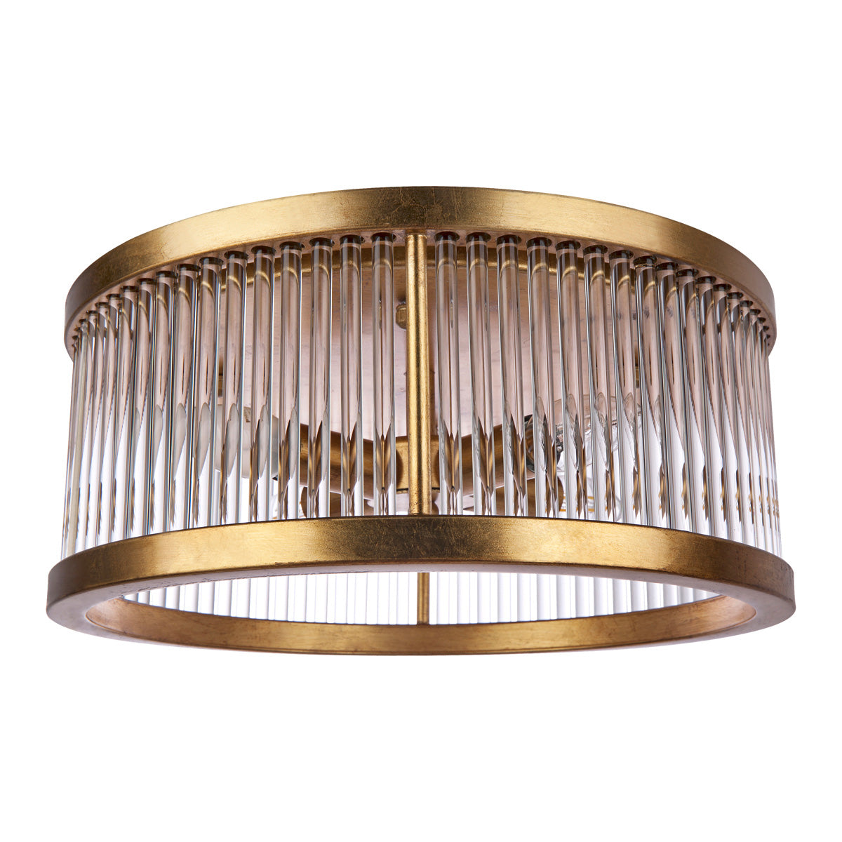 Francine Flush Mount - Antique Gold