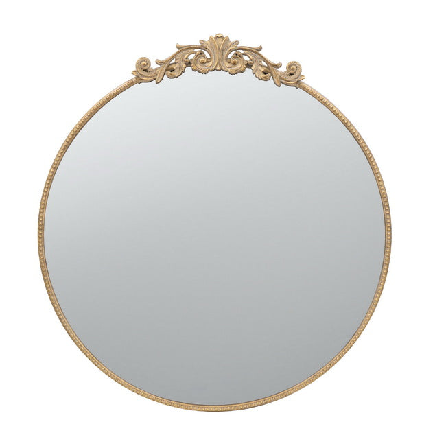 Baroque Gold Round Large Mirror