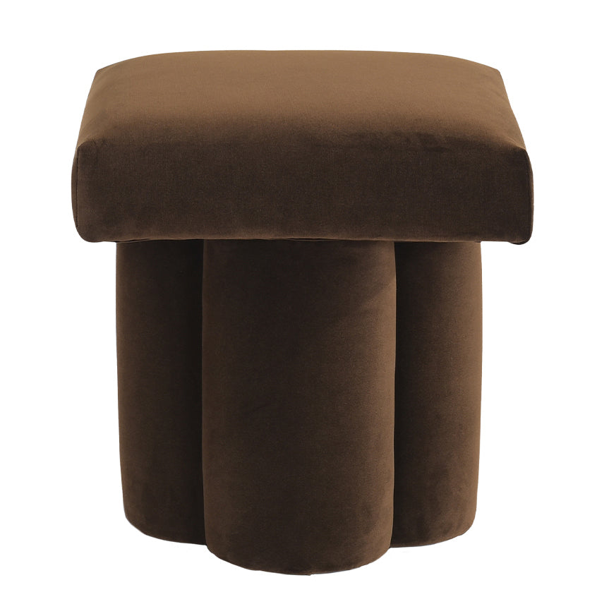 Ace Stool - Dark Cholocate Velvet