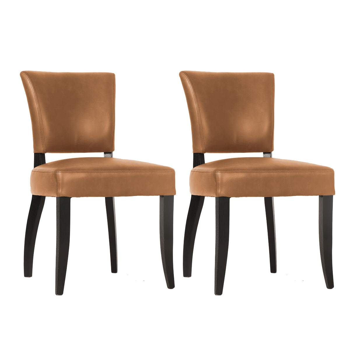 Noah Dining Chair - Tan Leather (Set of 2)