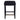 Canyon Black Kitchen Stool - Black Cotton