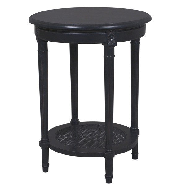 Polo Occasional Round Table - Black