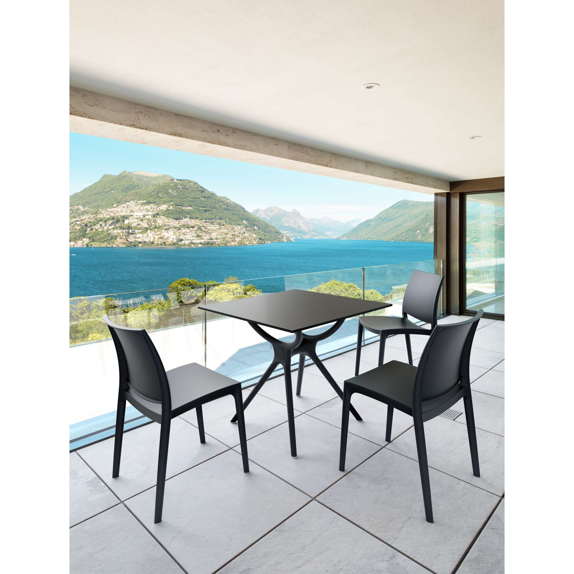 Siesta Air Table 80/Maya Chair  3 Seat Package