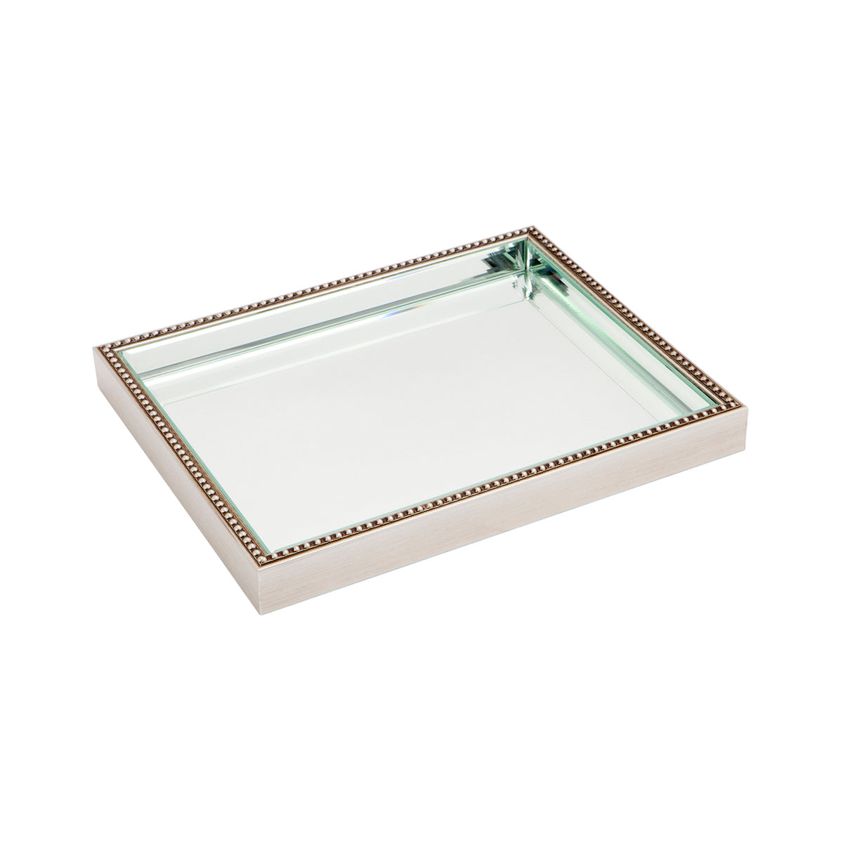 Zeta Mirror Tray - Medium Antique Silver