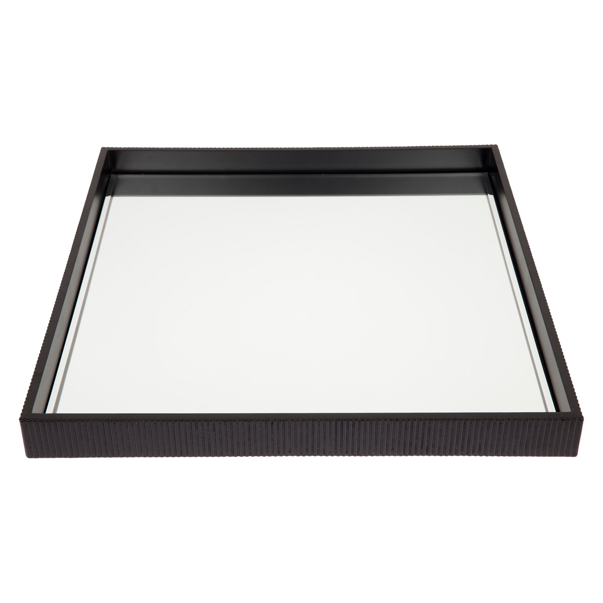 Miles Mirrored Tray - Large Black