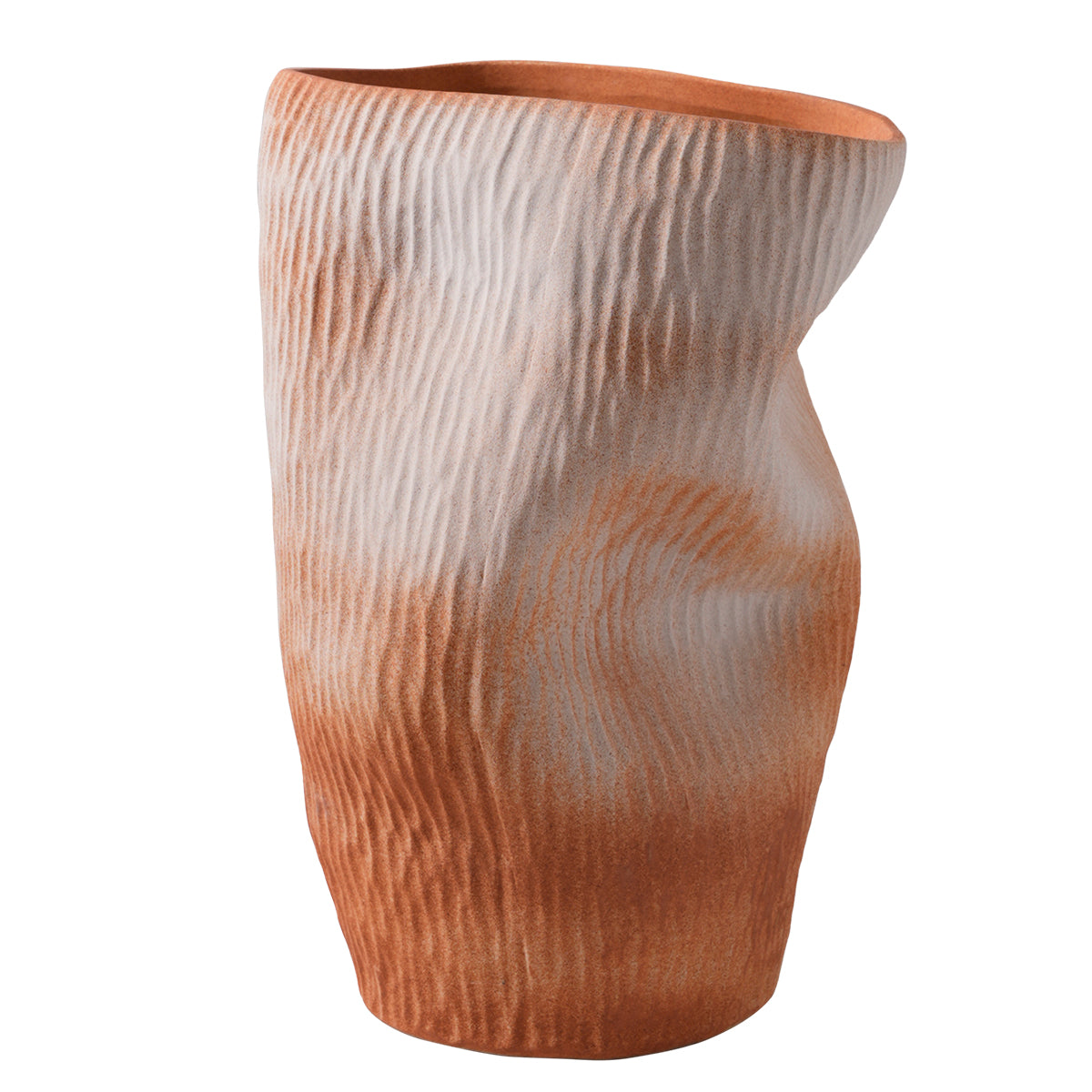 Maeve Porcelain Vase - Large Terracotta