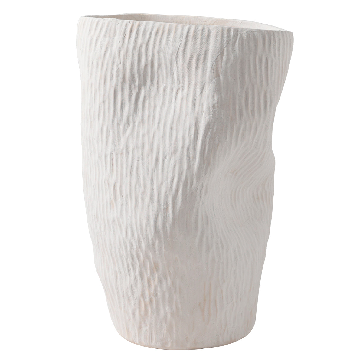 Maeve Porcelain Decorative Vase - Large White