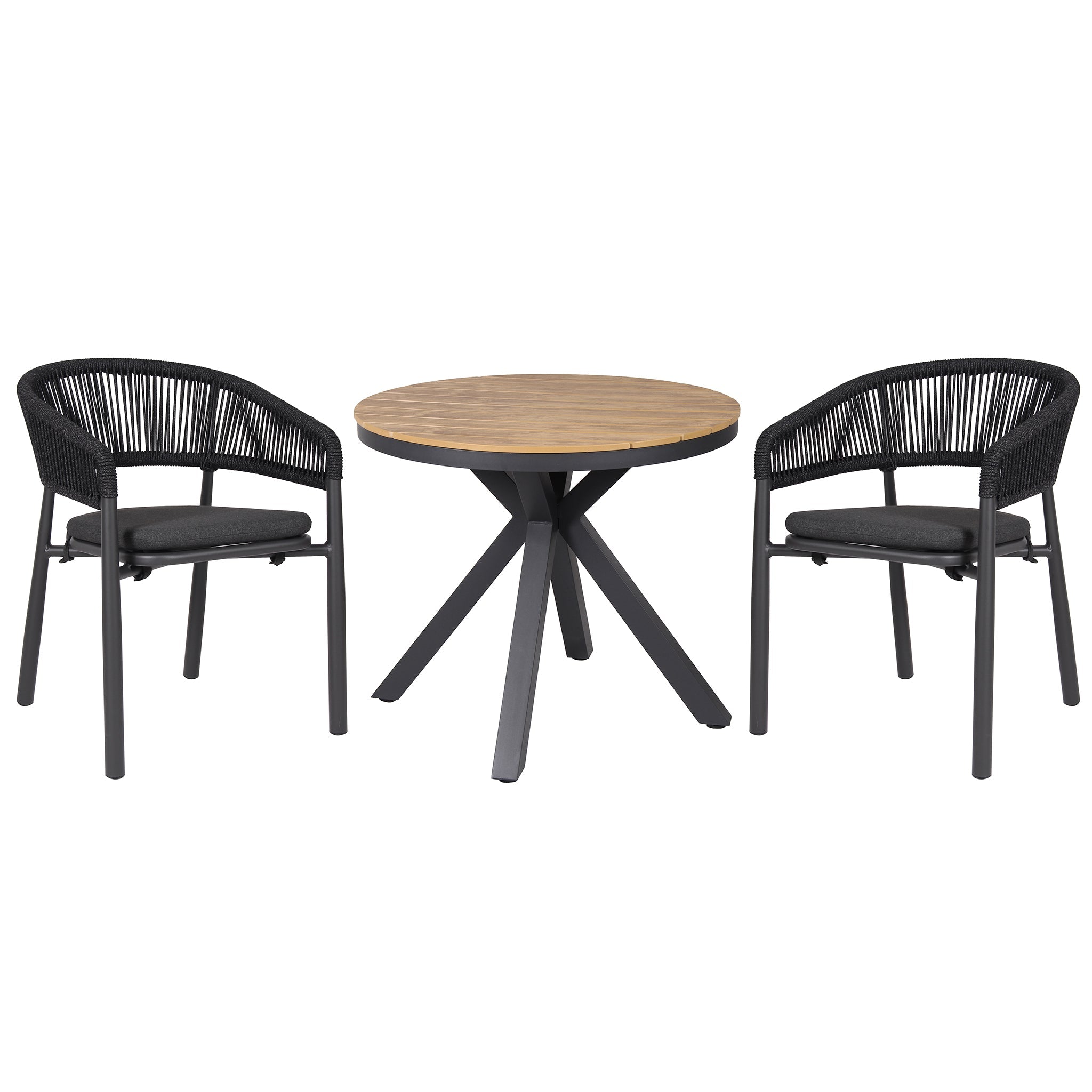 Gonzalo Outdoor Dining Chair - Charcoal (Set of 2)