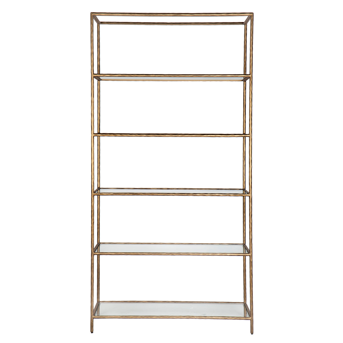 Heston Shelving Unit - Brass