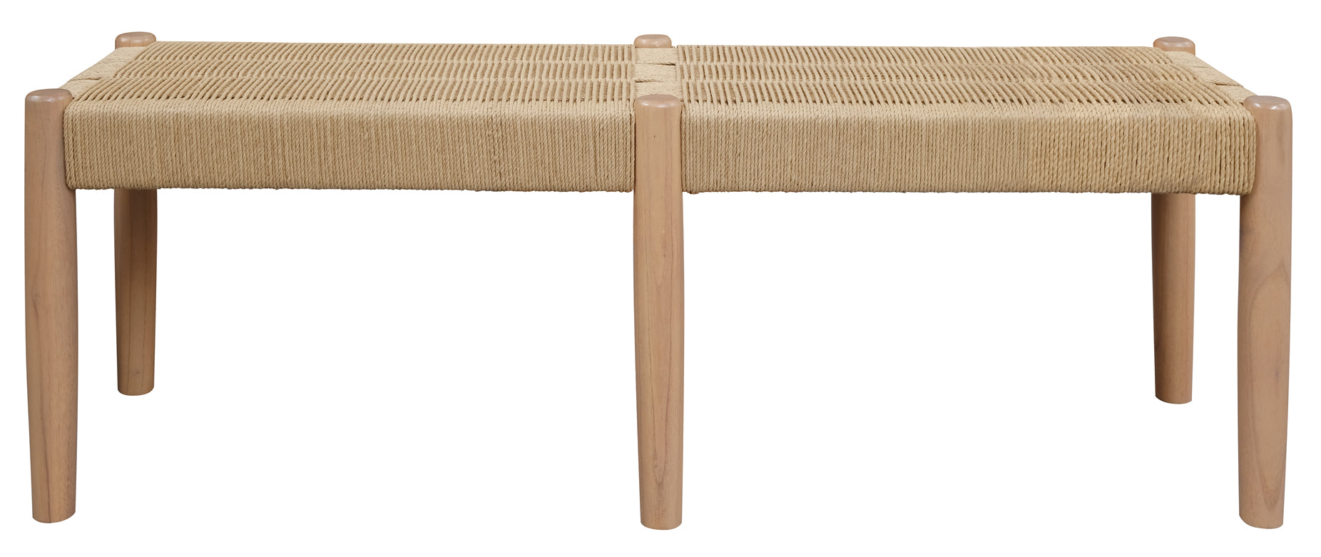 Kelly Loom Oak Bench - Natural