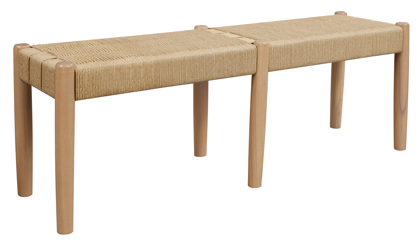 Kelly Loom Oak Bench - Natural