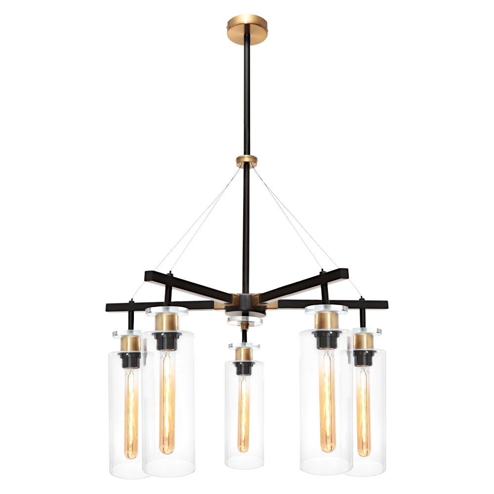 Belerick 5 Light Pendant - Black