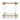 Myron Glass Bar Cart - Brushed Gold