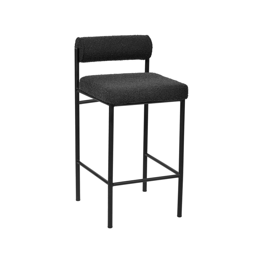 Shaffer 65cm Bar Stool - Black Boucle (Set of 2)