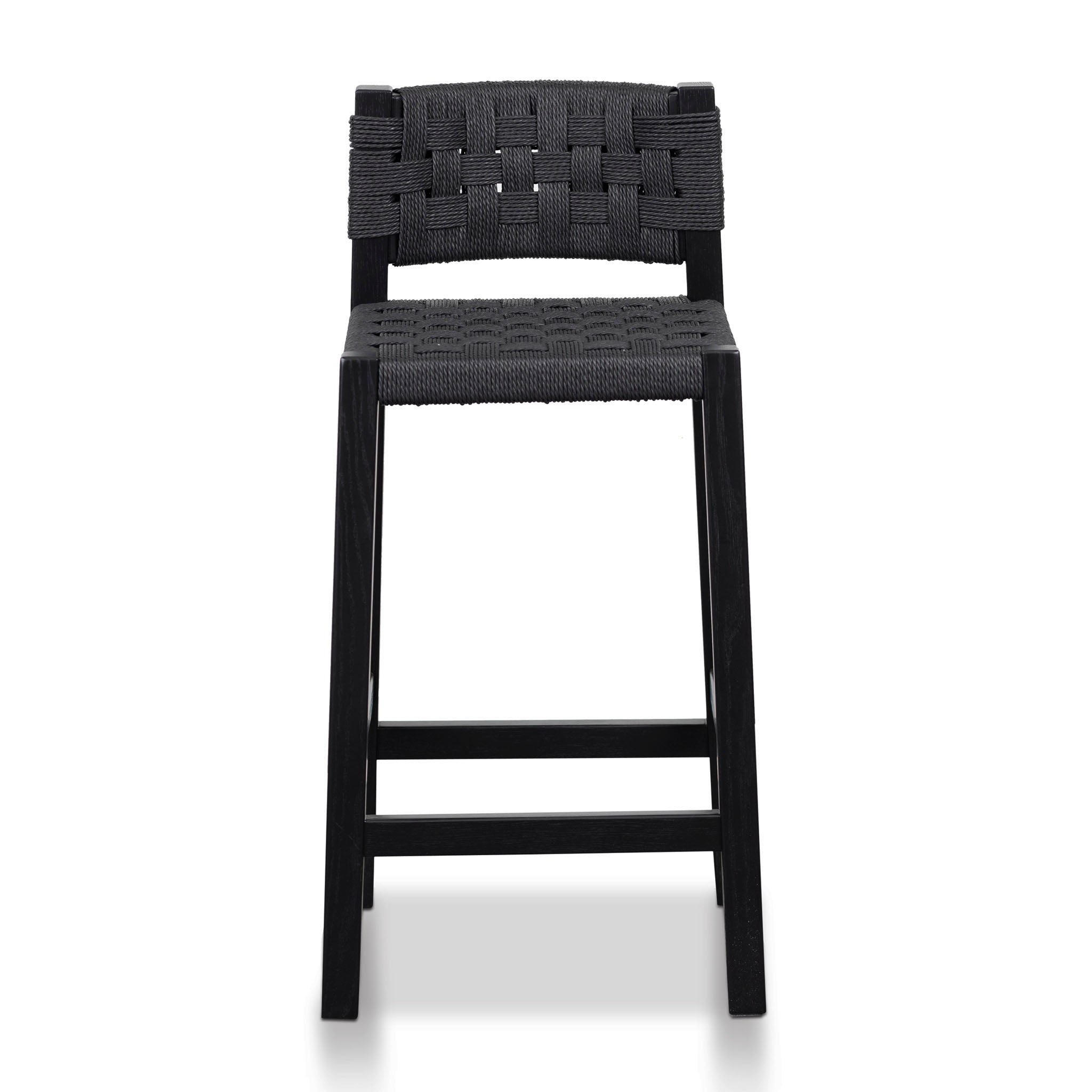 Jolen Rattan Bar Stool - Black