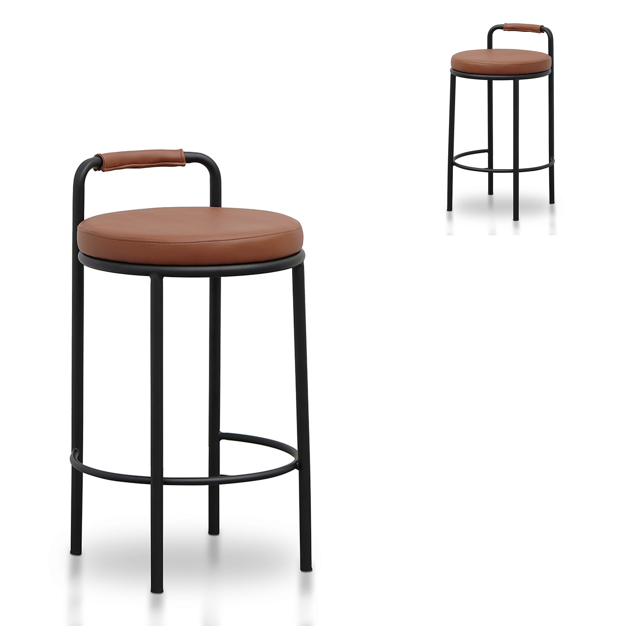 Karimi 65cm Bar Stool - Brown (Set of 2)