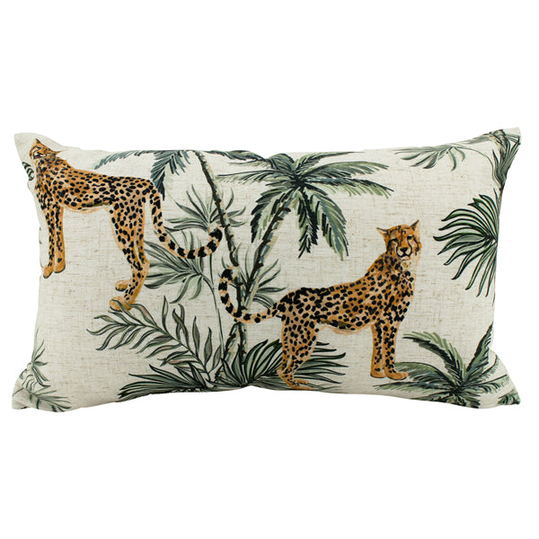 Cheetah Duo Linen Cushion 30x50cm