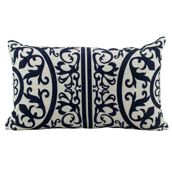 Cape Cod Linen Cushion Navy 30x50cm