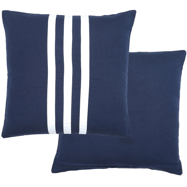 Quill Rev Cot Cushion 50x50cm - Navy