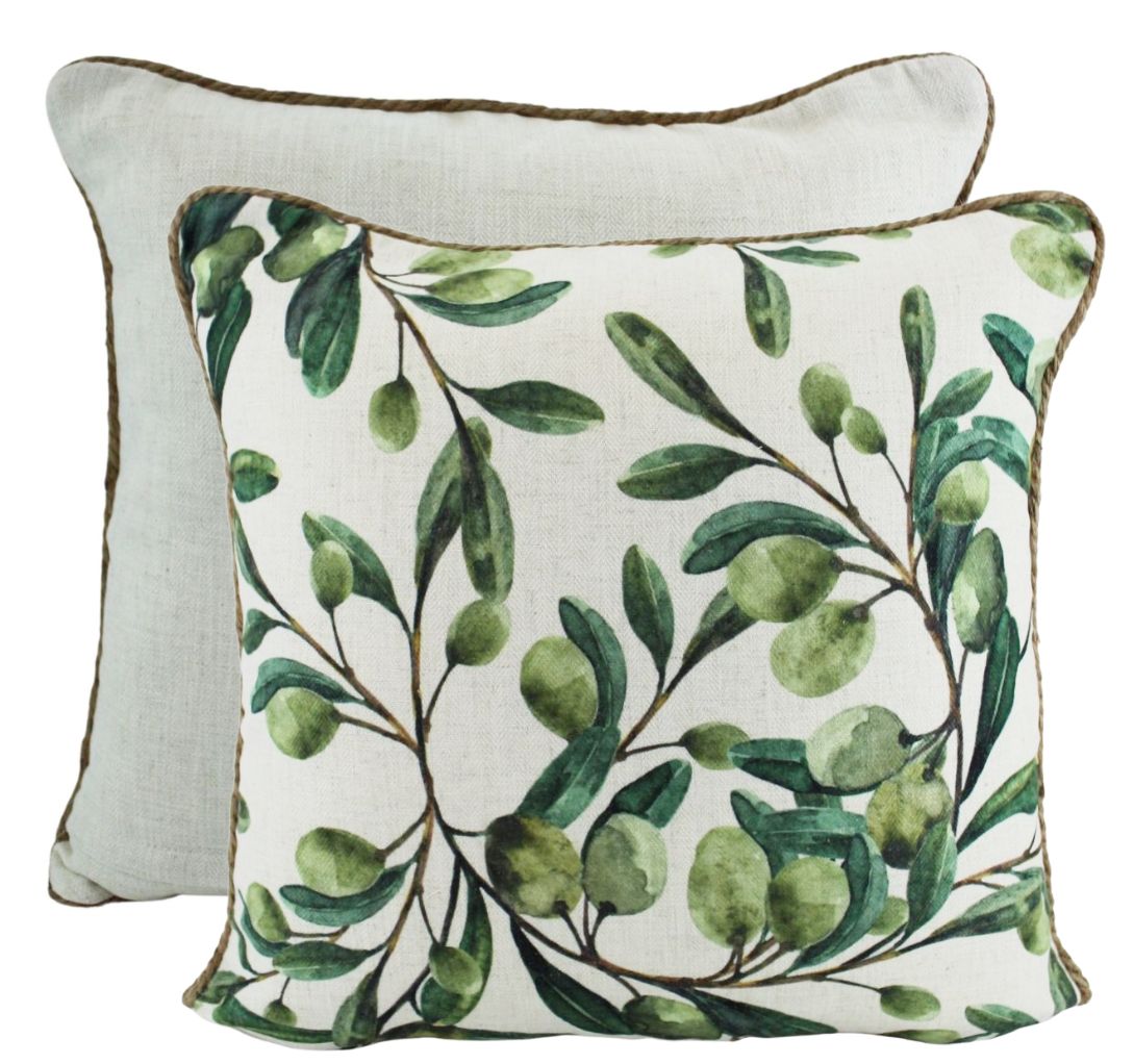 Olive and well Linen Cushion 50x50cm