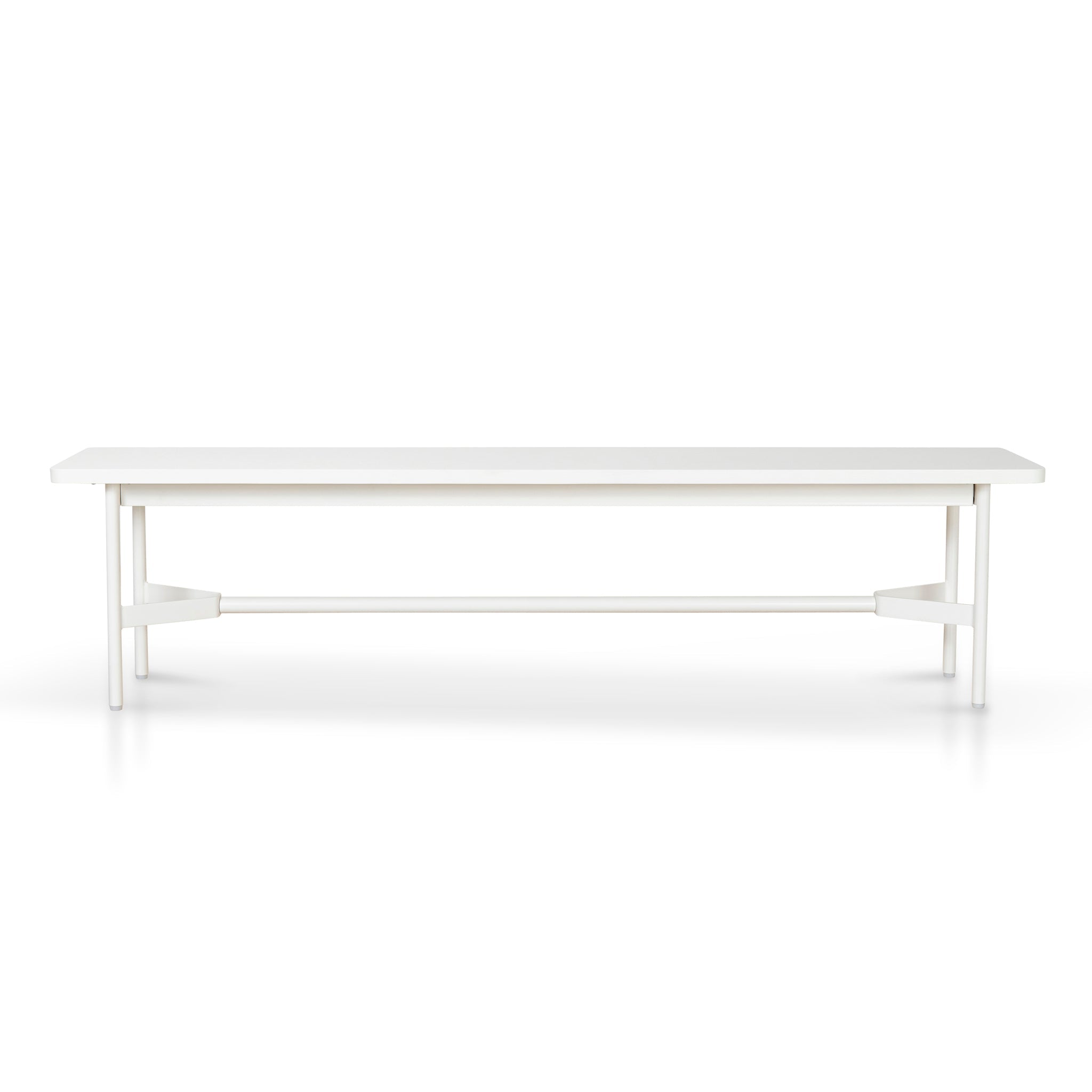 Veronica 1.8m Wooden Bench - Full White