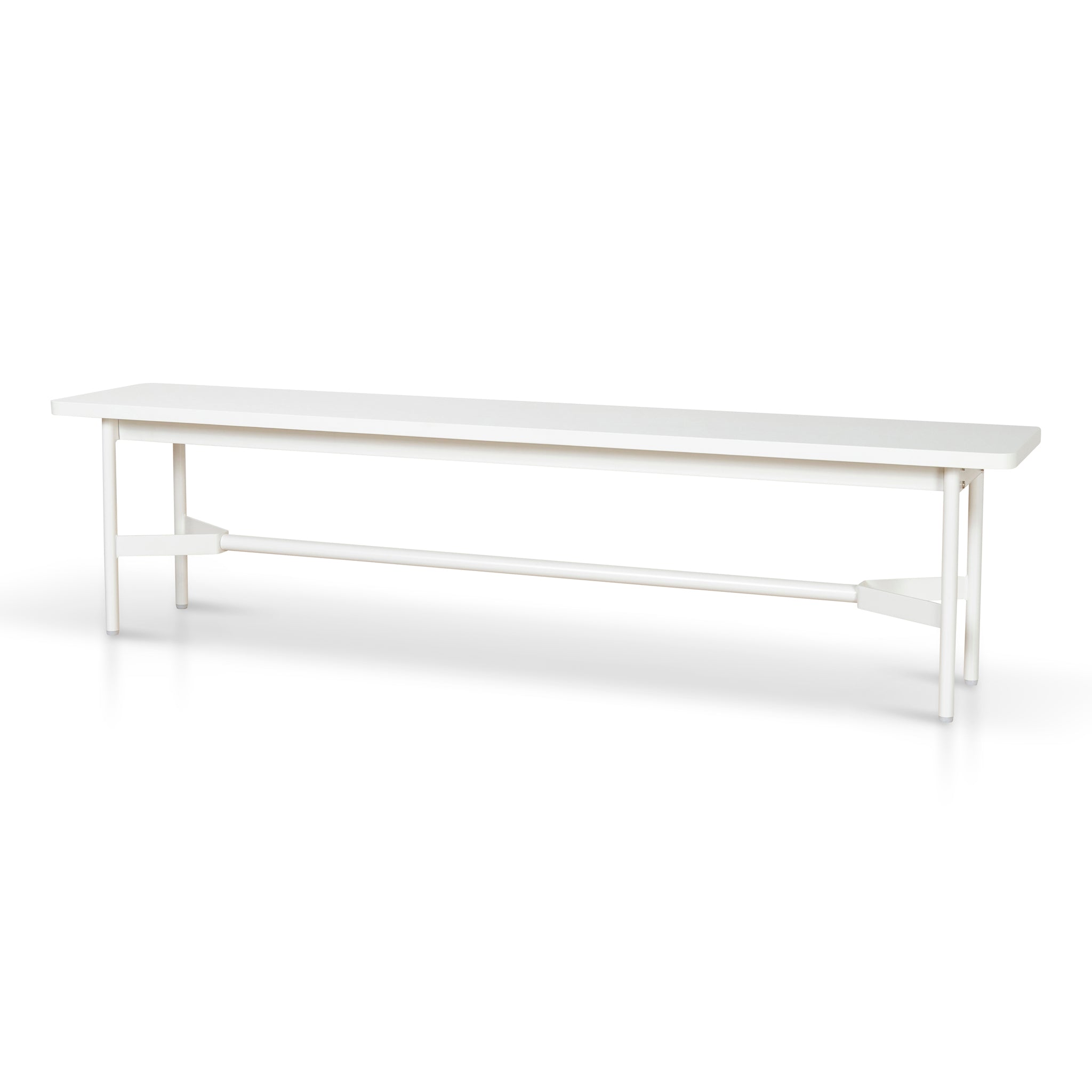 Veronica 1.8m Wooden Bench - Full White