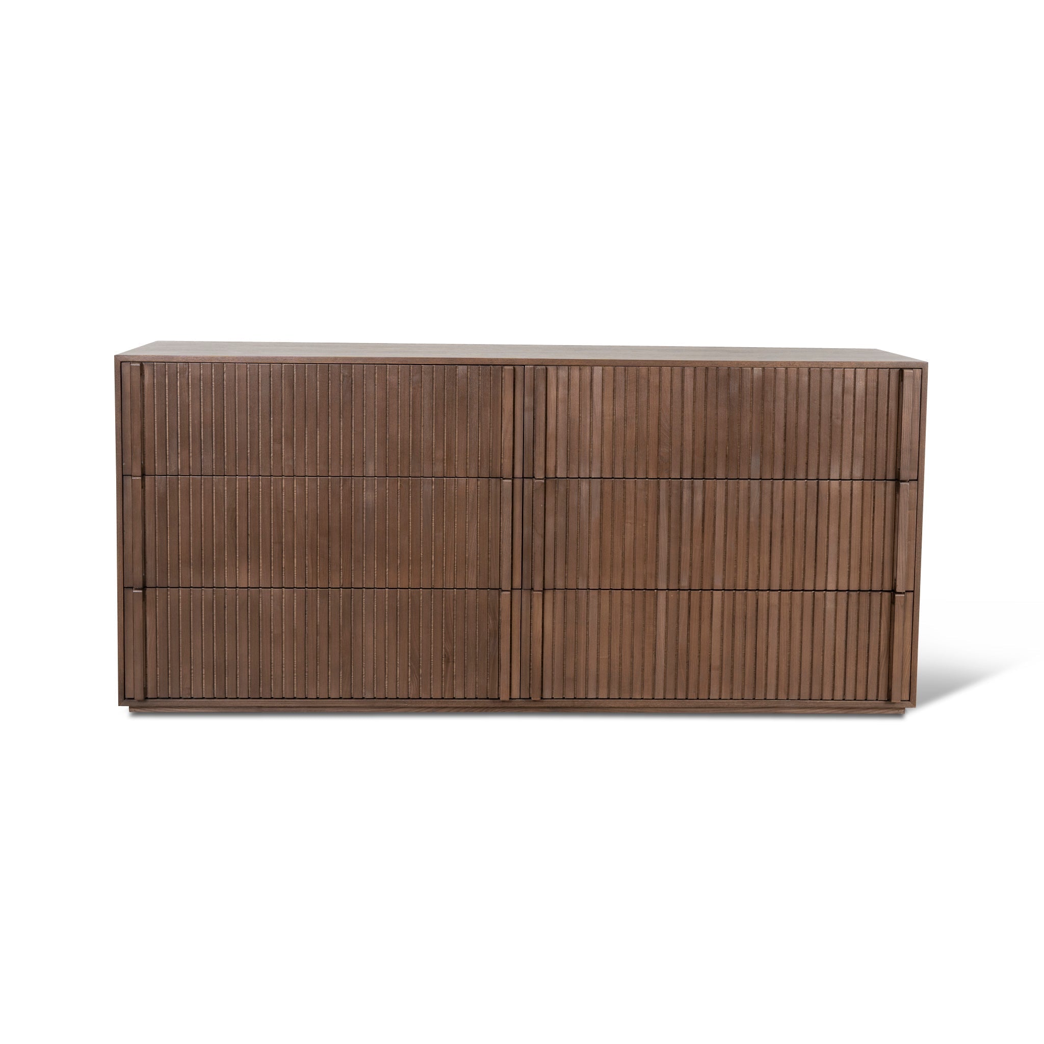 Despina 6 Drawer Wooden Chest - Walnut