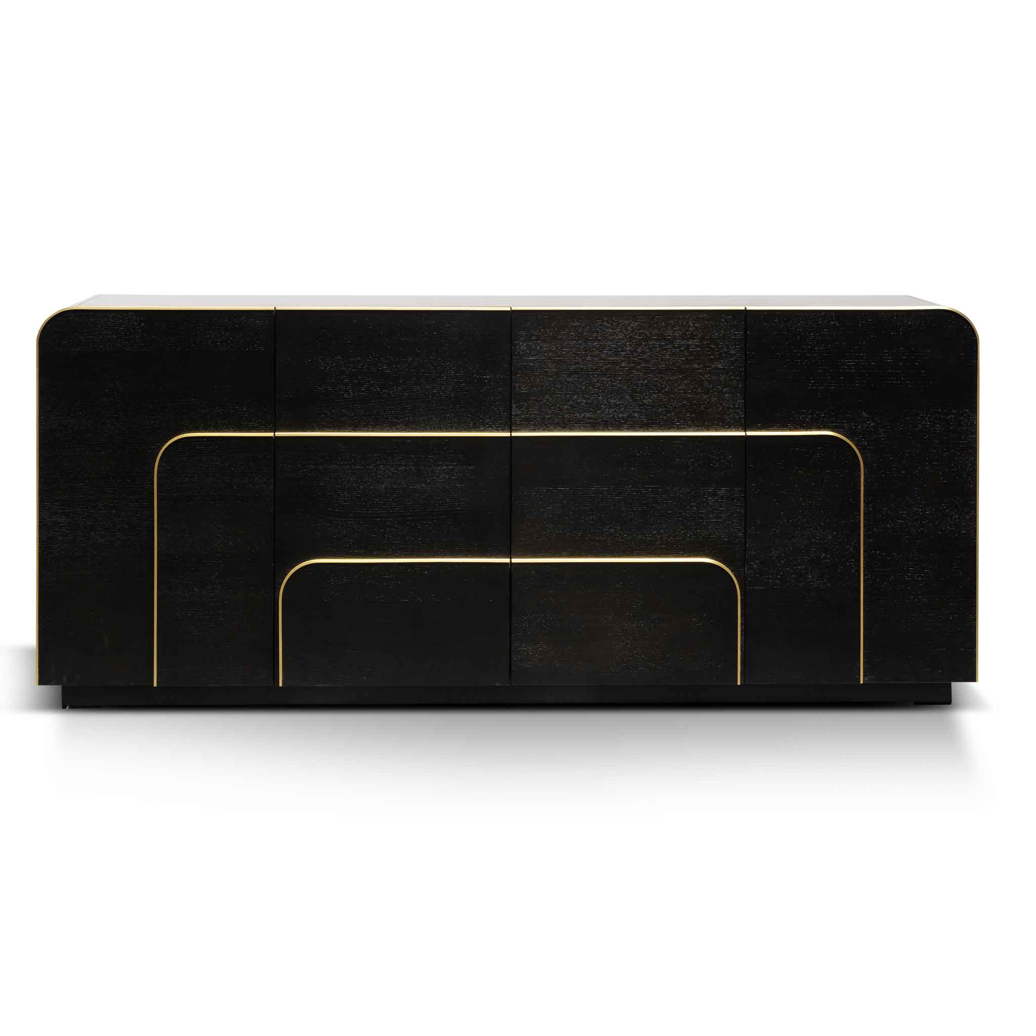 Harley 2m Buffet Unit - Textured Espresso Black