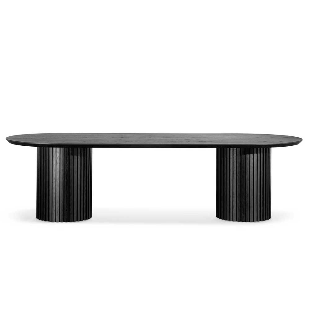 Marty 2.8m Wooden Dining Table - Black