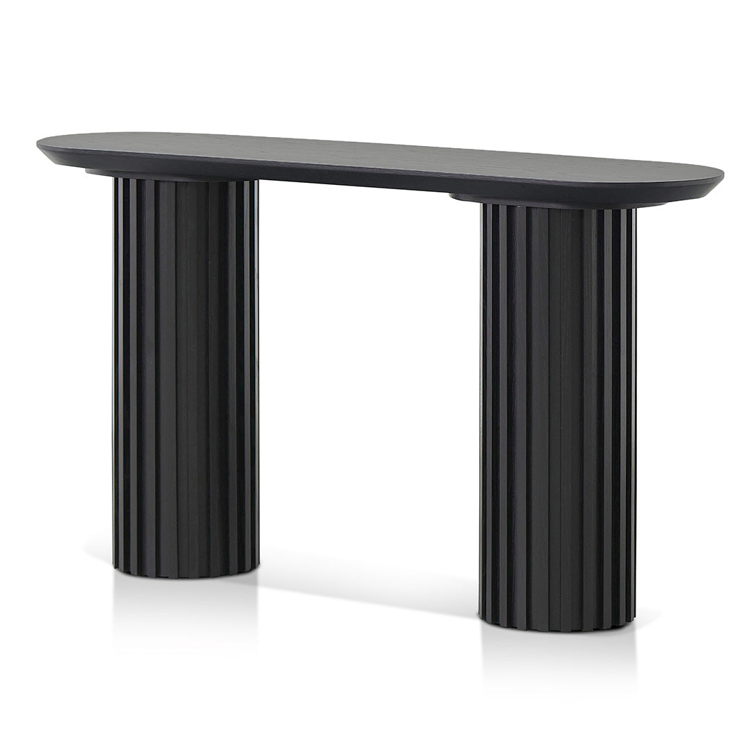 Marty 1.4m Console Table - Black Oak