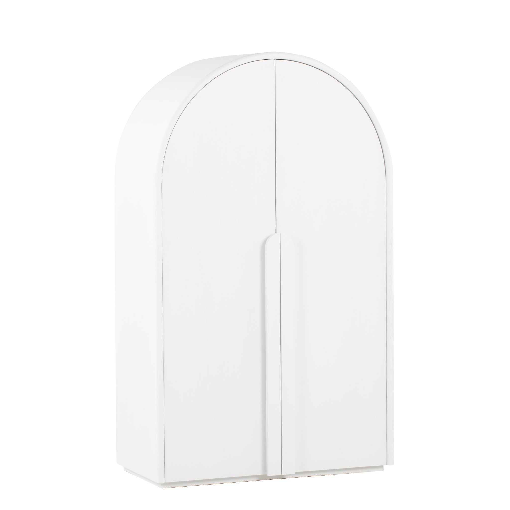 Alora 150cm Ash Curve Cabinet - White