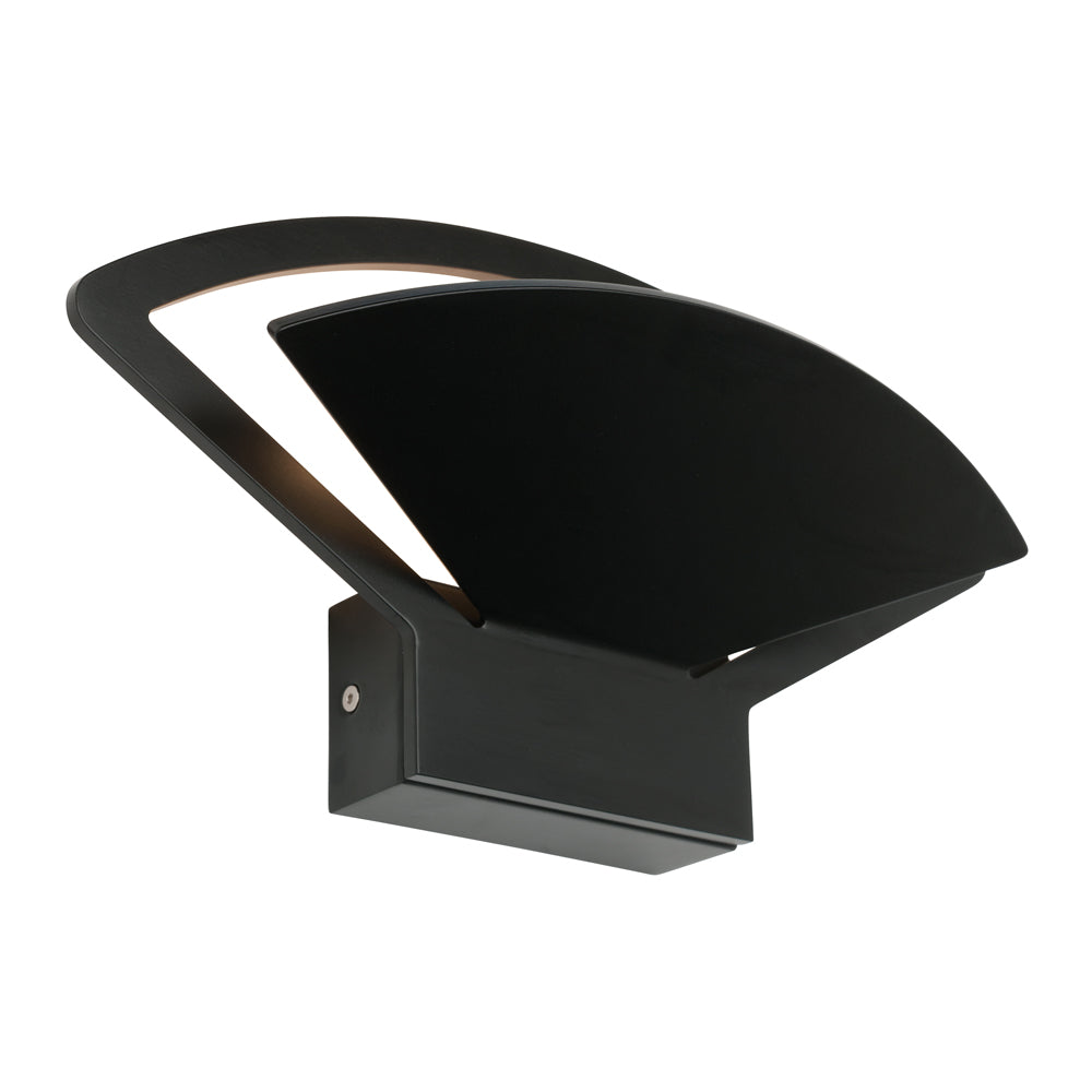 Fausta 12W LED Wall Light - Black