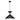 Kyra 1 Light Large Pendant - Black