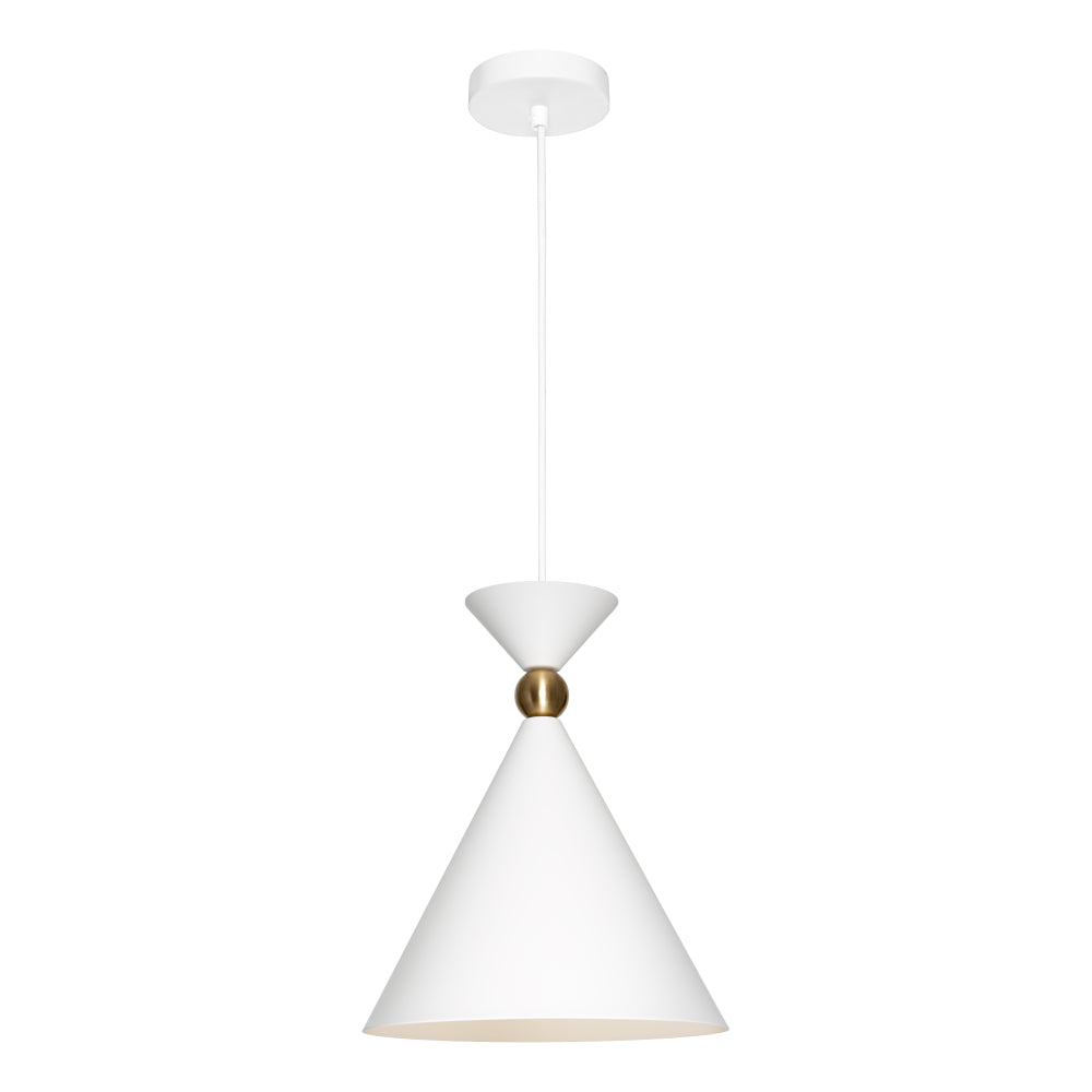 Kyra 1 Light Small Pendant - White