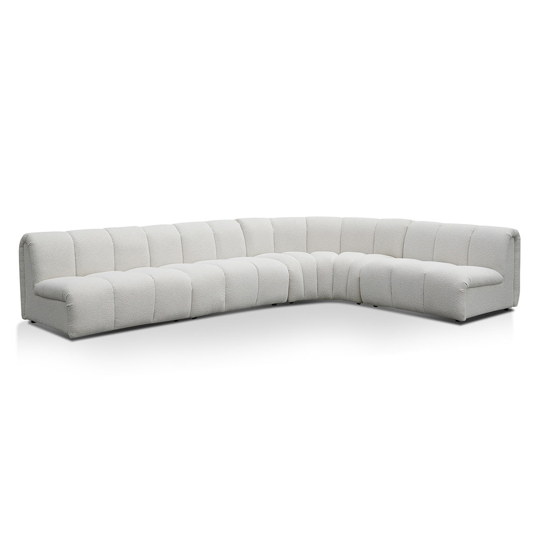 Elias Modular Sofa - Pearl Boucle