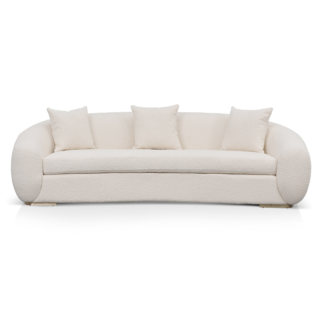 Howard 3 Seater Sofa - Ivory White Boucle