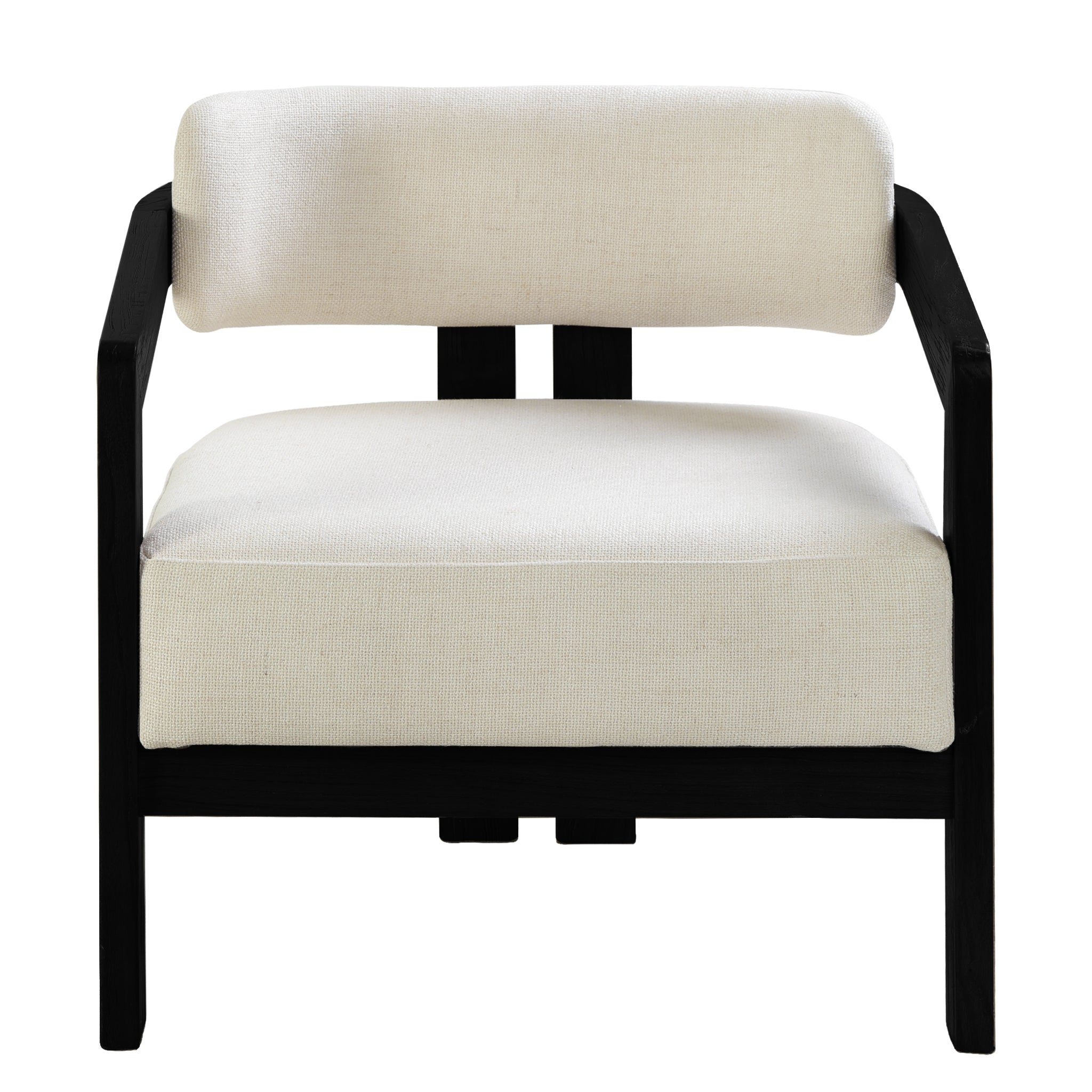 Malene Black Armchair - Linen