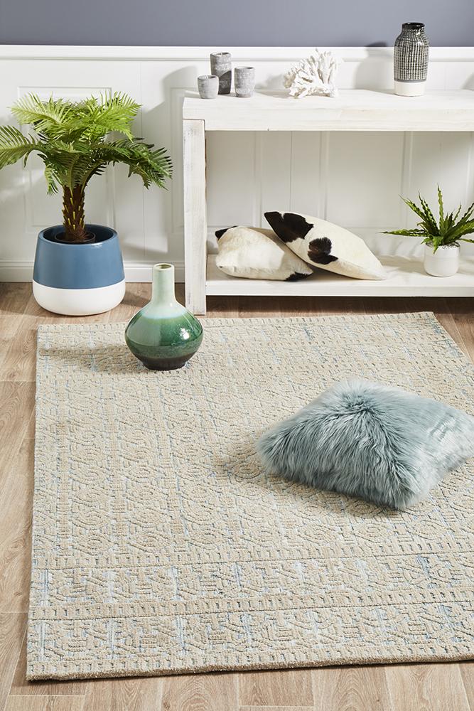 Lavina Lucy Blue Green Rug