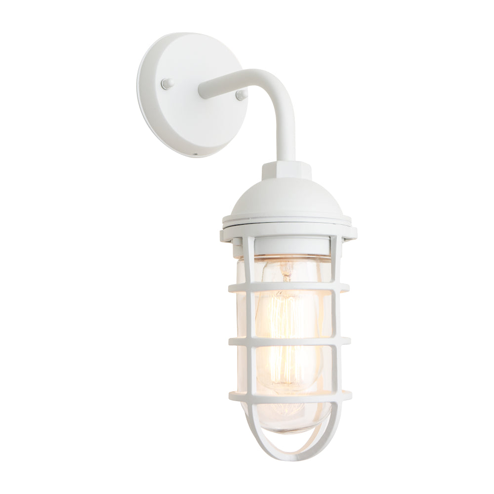 Neriah Single Light Exterior Wall - White