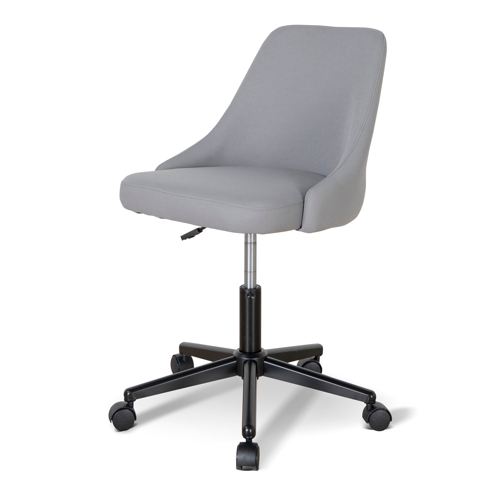 Ernesto Grey Fabric Office Chair - Black Base