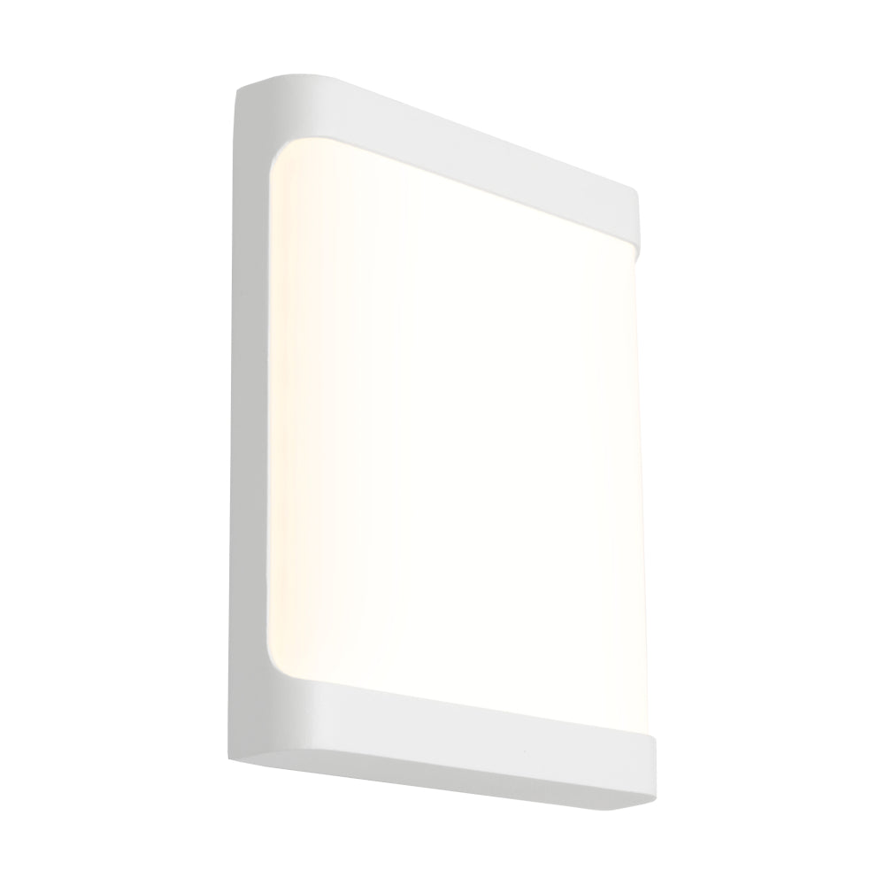 Oreah Plain Exterior LED Wall Light - White