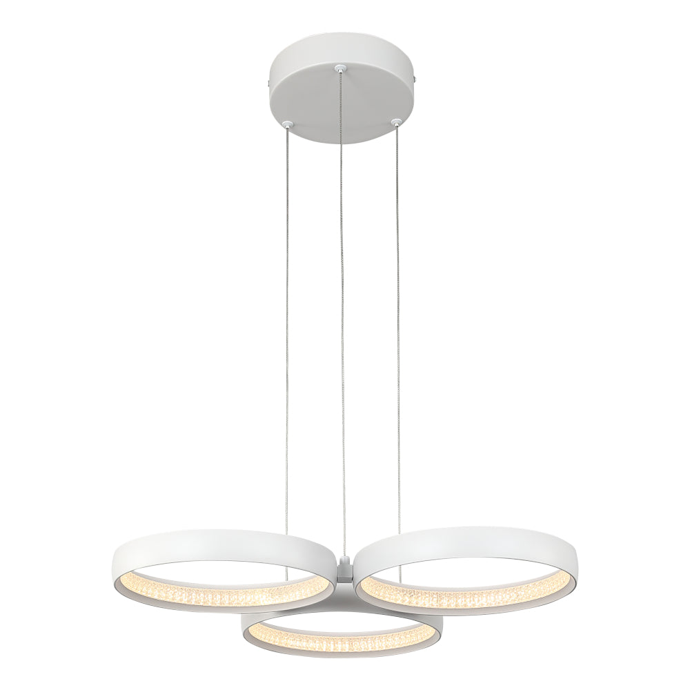 Orion  3 Light LED Pendant - White