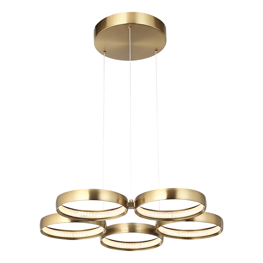 Orion 5 Light LED Pendant - Gold