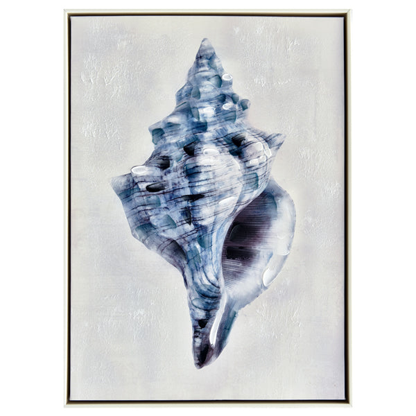 Blue Drill Shell Painting 53x73cm