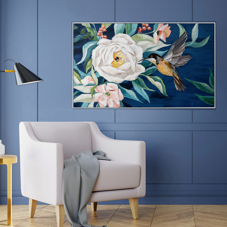 Floral Tryst Painting 103x63cm