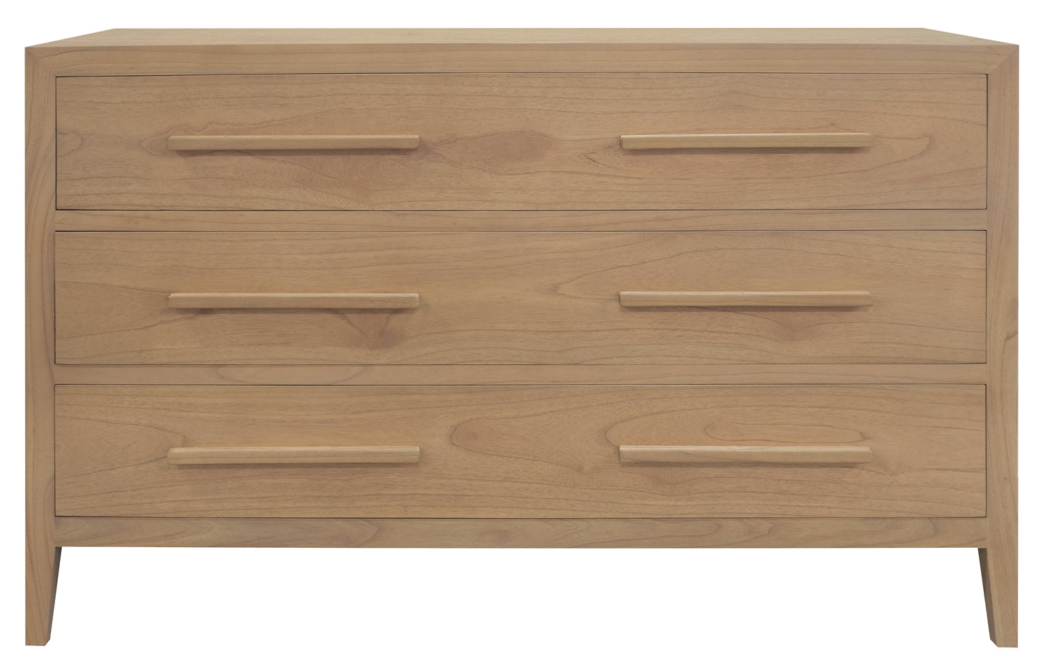 Dion 3-Drawer Solid Mindi Chest of Drawers - Natural